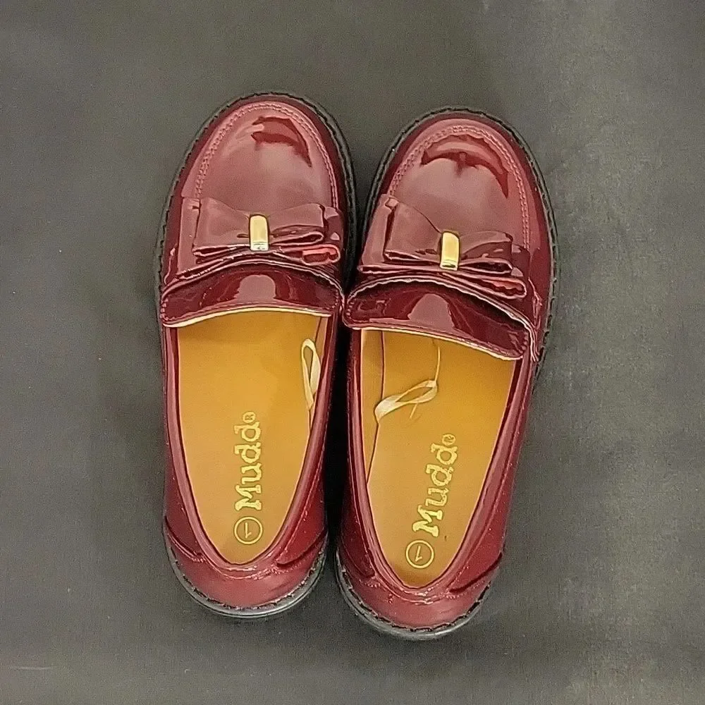 BRAND NEW MUDD BOWNOT CHUNKY HEEL PLATFORM LOAFERS